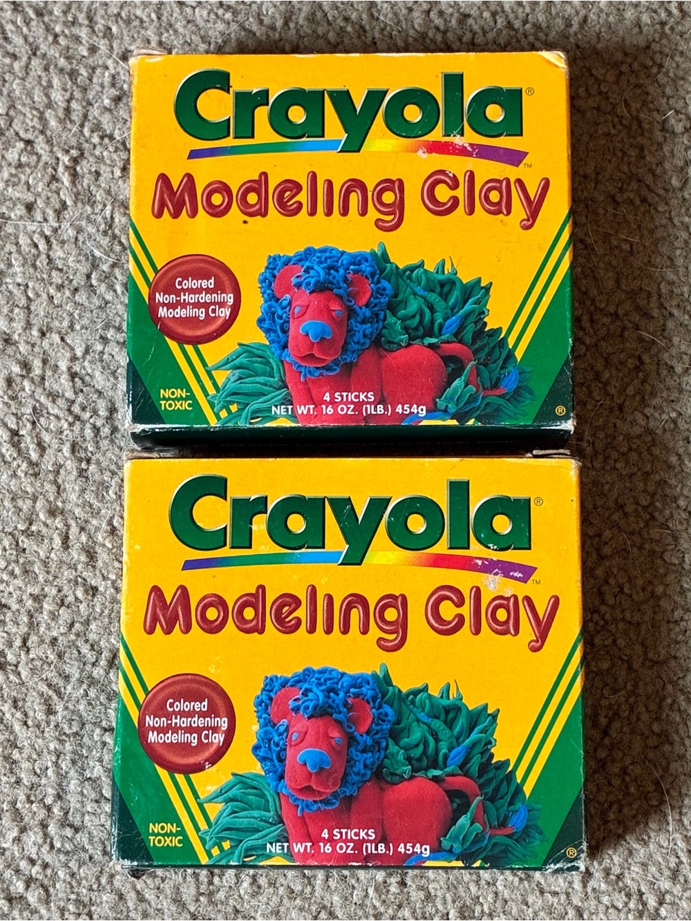 Crayola Non-Hardening Modeling Clay 2 Unused Boxes From 1998